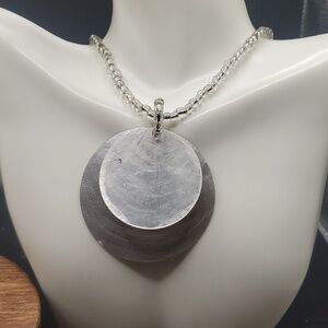 Mother of moons mother of pearl shell mystic necklace N3208‎
